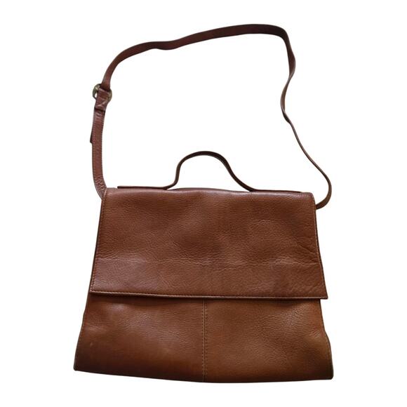 Vintage Hobo International Genuine Leather Shoulder Bag Original Friar Brown - Picture 2 of 10